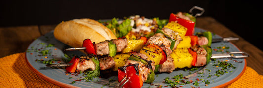 Snappy Pork Kebabs